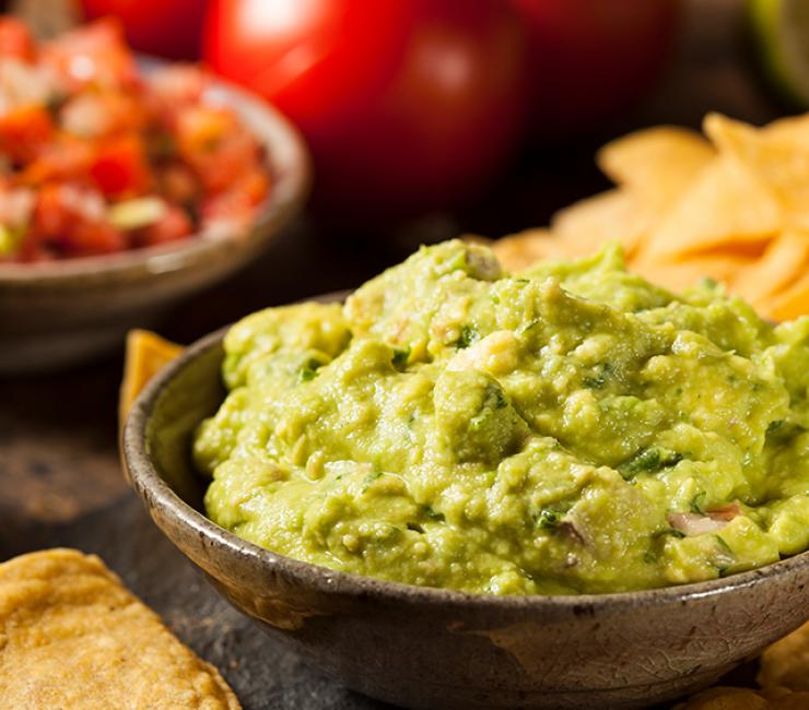 Fresh tortilla chips served with house-made guacamole