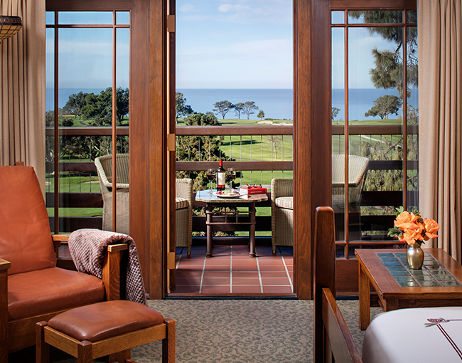 Palisade Room looking out over the Torrey Pine Golf Course