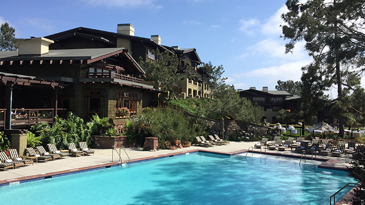 Outdoor pool overlooking Torrey Pines Golf Course