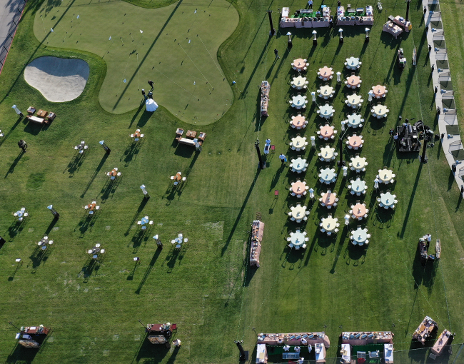 Aerial view of Torrey Pines Golf Course 