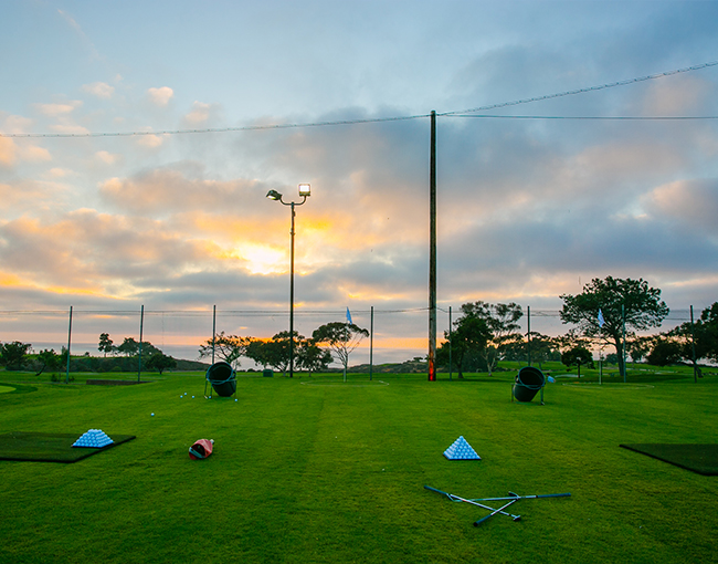 Sunset setting over the Lodge at Torrey Pines Outdoor Meeting Experience