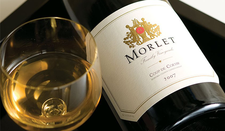 glass of wine from Morlet at the Artisan Table Signature Wine Dinner at A.R. Valentien at The Lodge at Torrey Pines.