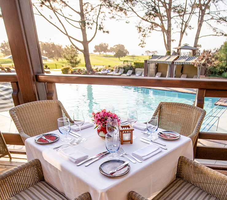 Dining Al Fresco at The Lodge at Torrey Pines