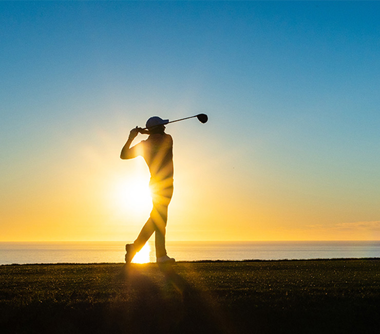 Torrey Pines Golf Course tee off