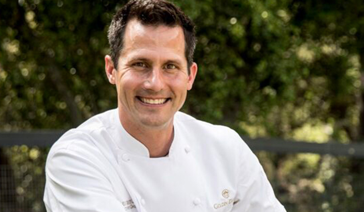 Guest Chef Greg Frey at Playing with Fire dinner at The Grill at Torrey Pines in La Jolla.