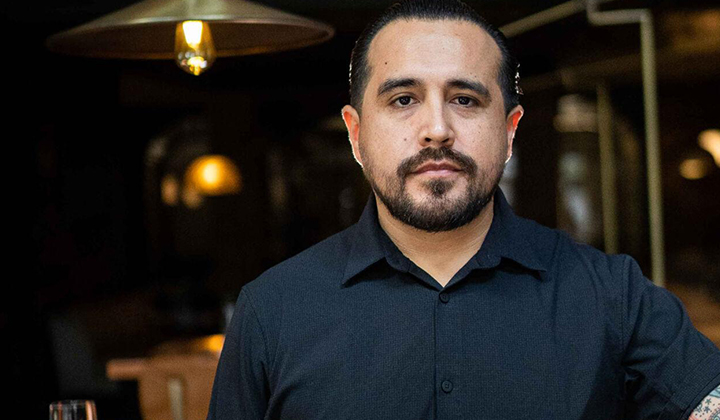Guest Chef JoJo Ruiz at Playing with Fire dinner at The Grill at Torrey Pines in La Jolla.