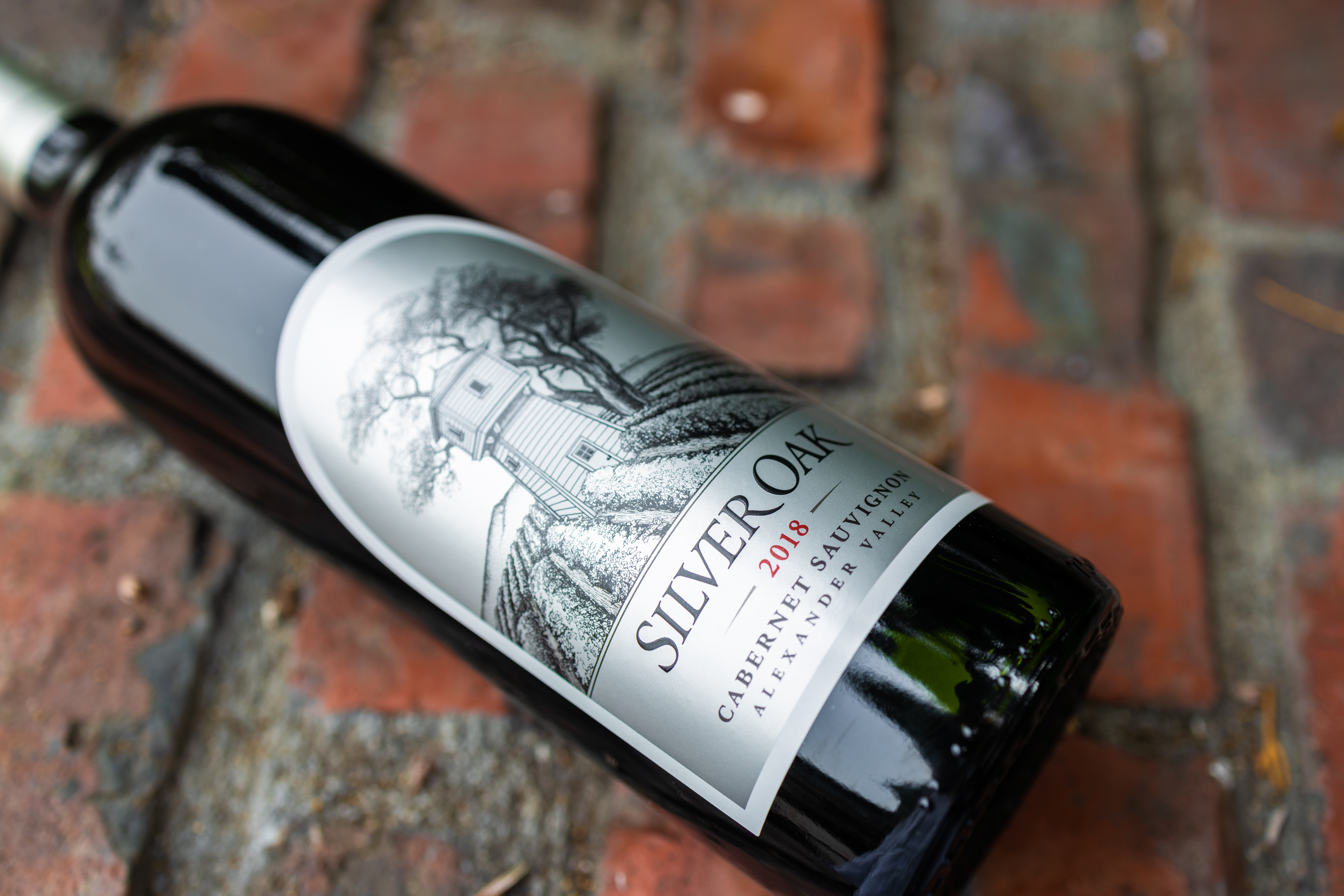A bottle of wine from Silver Oak Winery who is celebrating 50 years of winemaking.