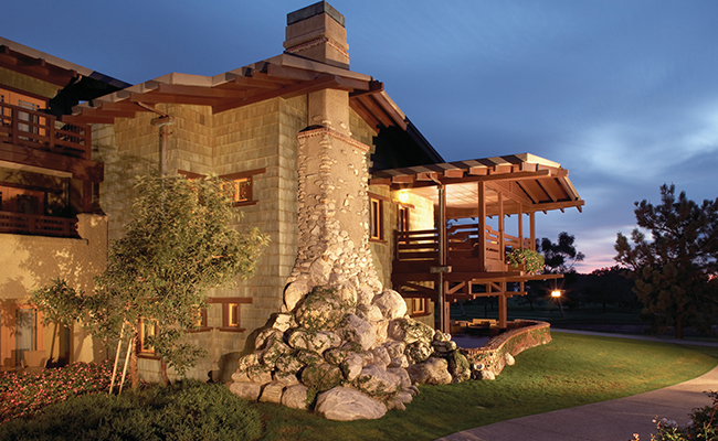 The exterior of the Thorson Suite at The Lodge at Torrey Pines in La Jolla, CA