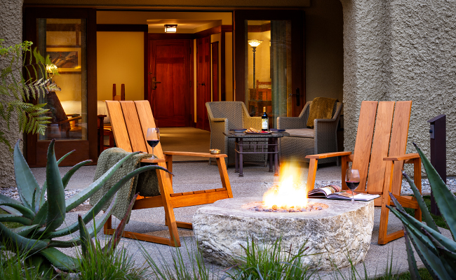 Reserve room with Firepit patio at The Lodge at Torrey Pines